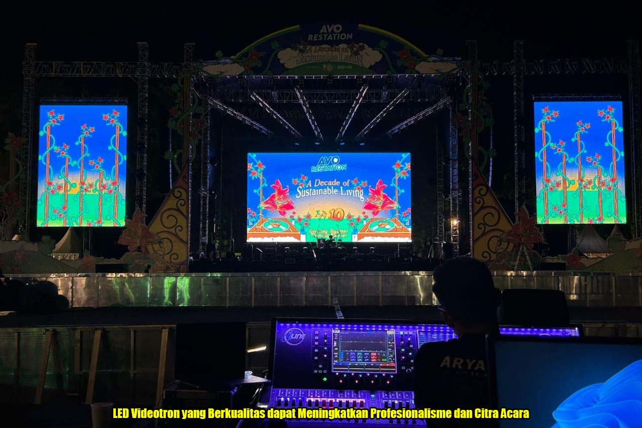LED Videotron yang Berkualitas dapat Meningkatkan Profesionalisme dan Citra Acara