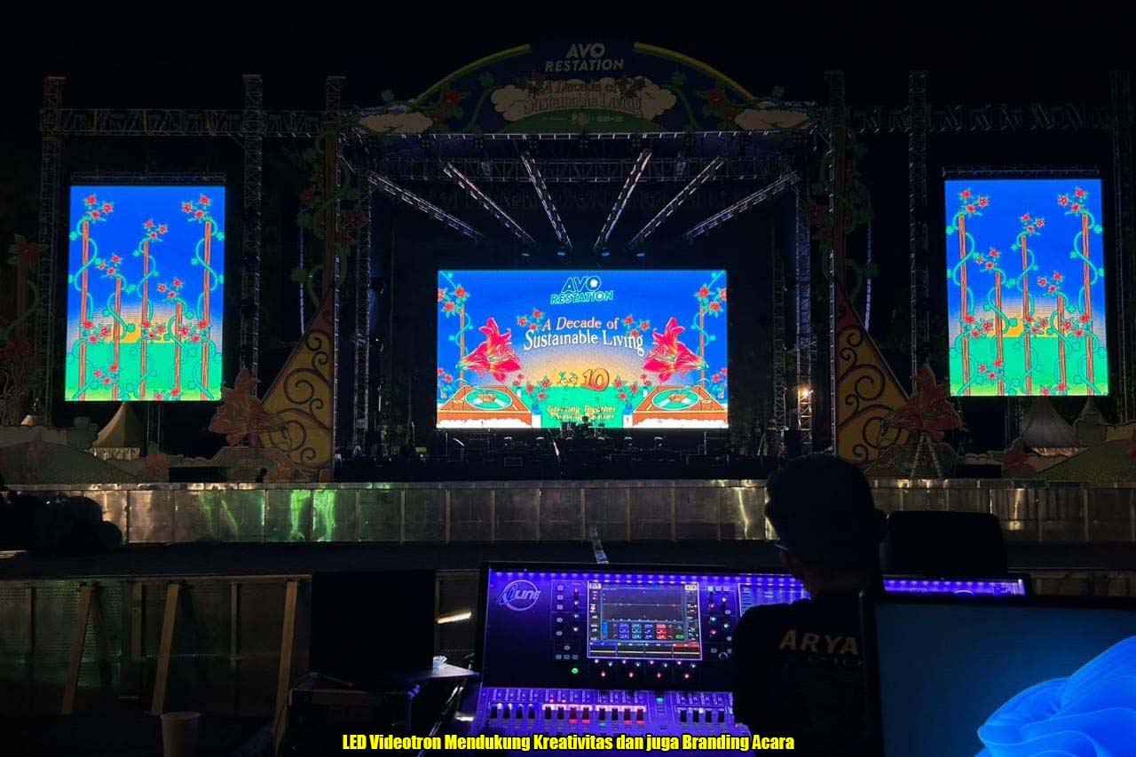 LED Videotron Mendukung Kreativitas dan juga Branding Acara