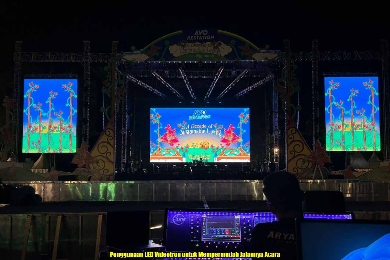 Penggunaan LED Videotron untuk Mempermudah Jalannya Acara