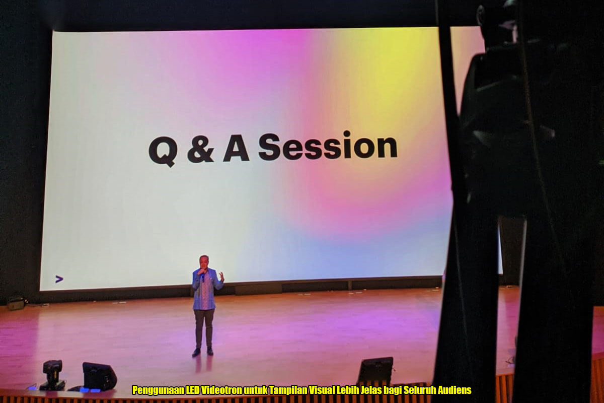 Penggunaan LED Videotron untuk Tampilan Visual Lebih Jelas bagi Seluruh Audiens