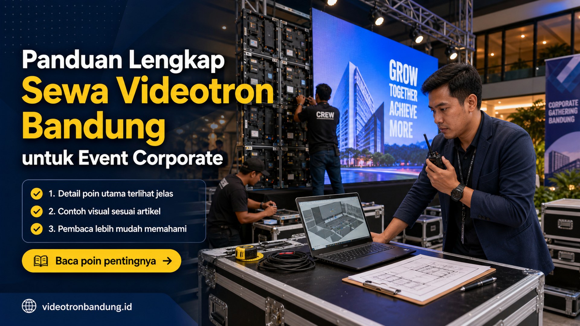 Ilustrasi Panduan Lengkap Sewa Videotron Bandung untuk Event Corporate
