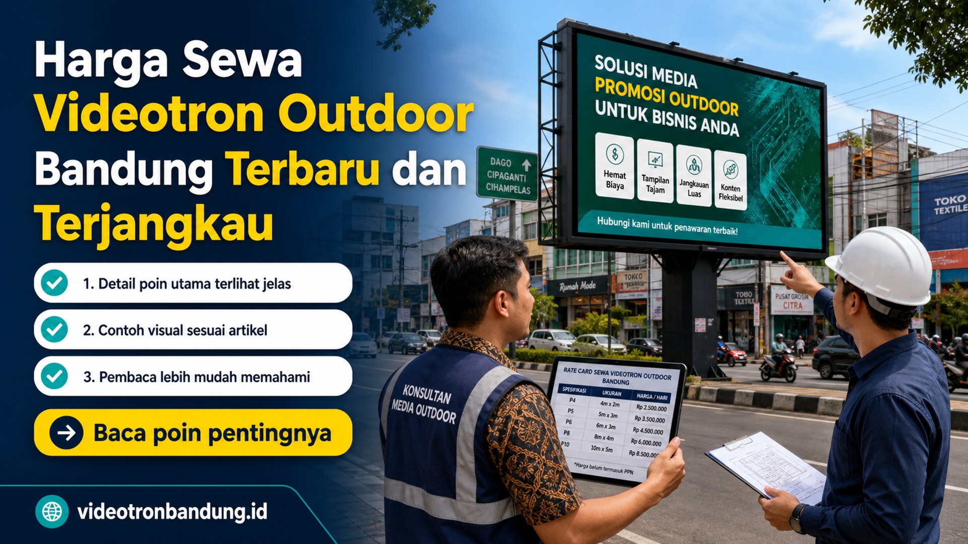 Ilustrasi sewa videotron bandung - Harga Sewa Videotron Outdoor Bandung Terbaru dan Terjangkau