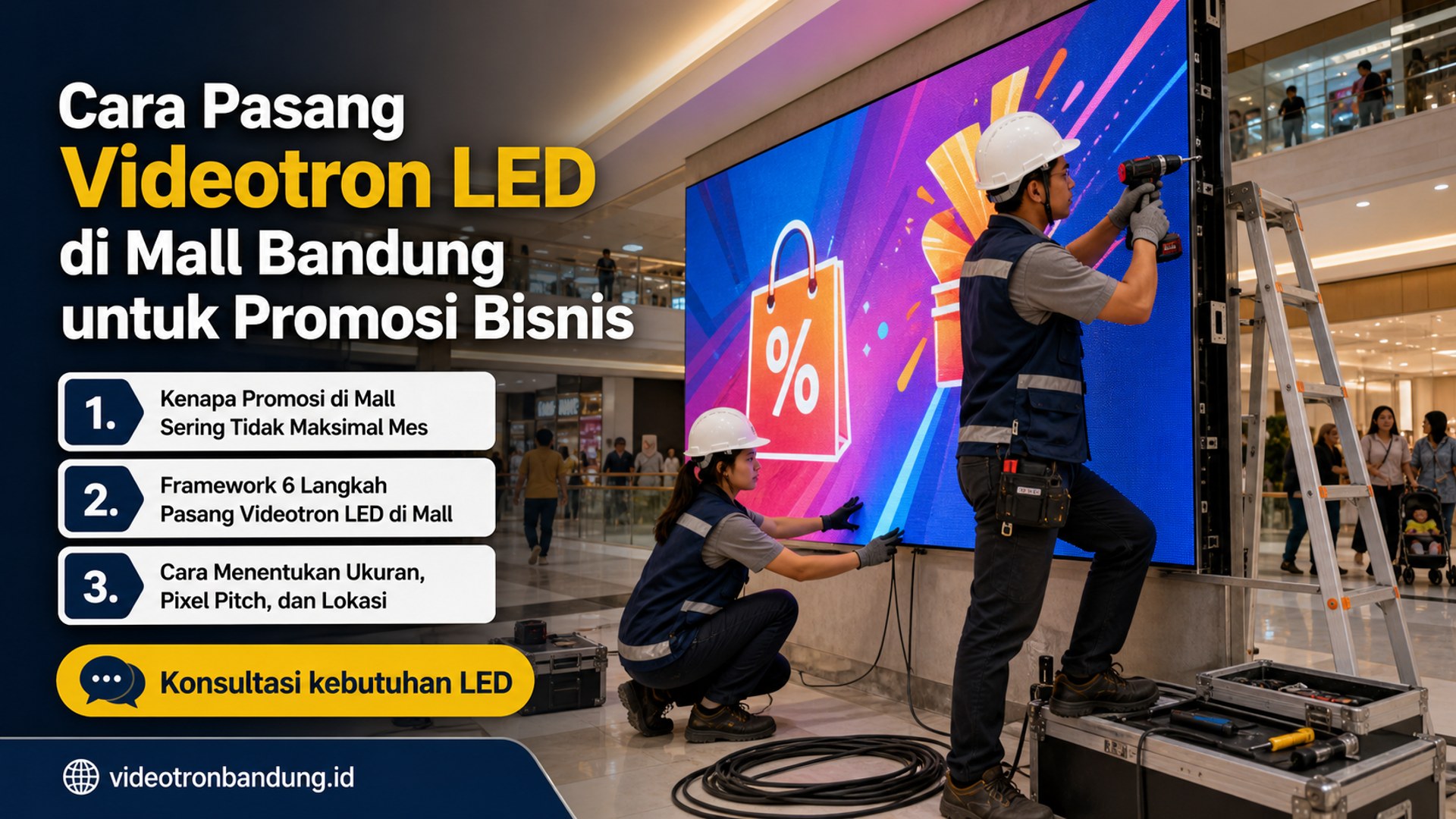 Cara Pasang Videotron LED di Mall Bandung untuk Promosi Bisnis