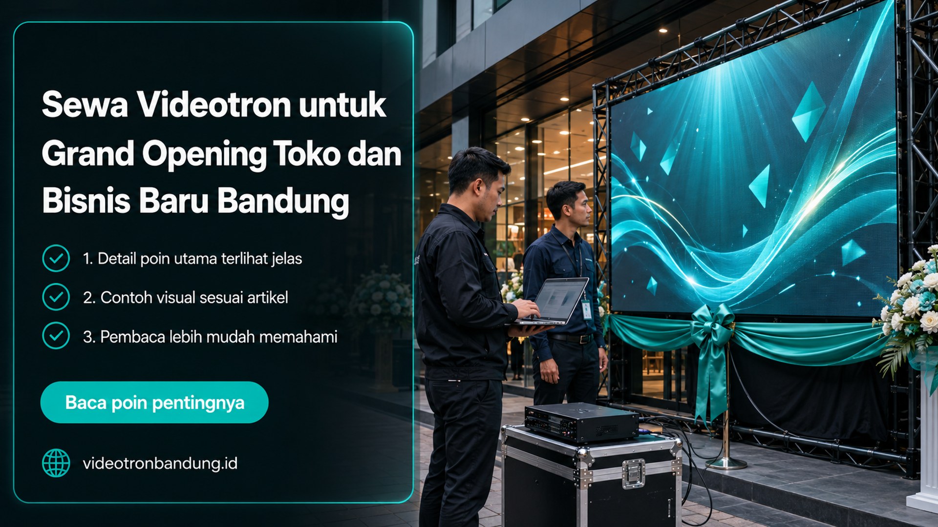 Ilustrasi sewa videotron bandung - Sewa Videotron untuk Grand Opening Toko dan Bisnis Baru Bandung