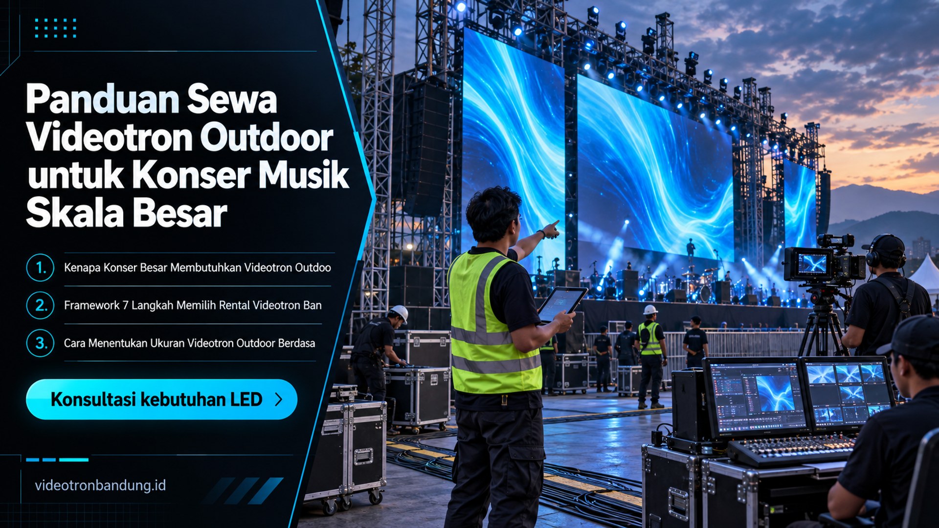 Panduan Sewa Videotron Outdoor untuk Konser Musik Skala Besar