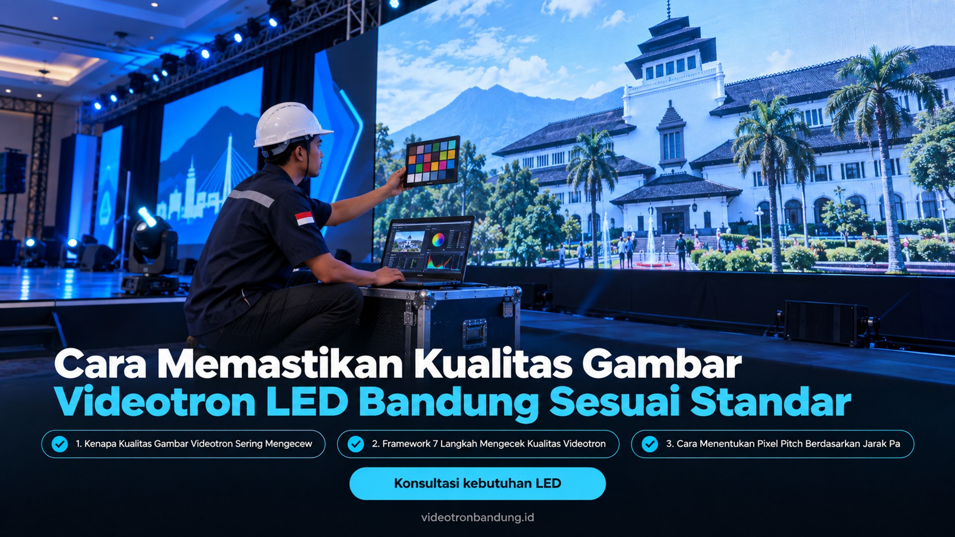 Cara Memastikan Kualitas Gambar Videotron LED Bandung Sesuai Standar