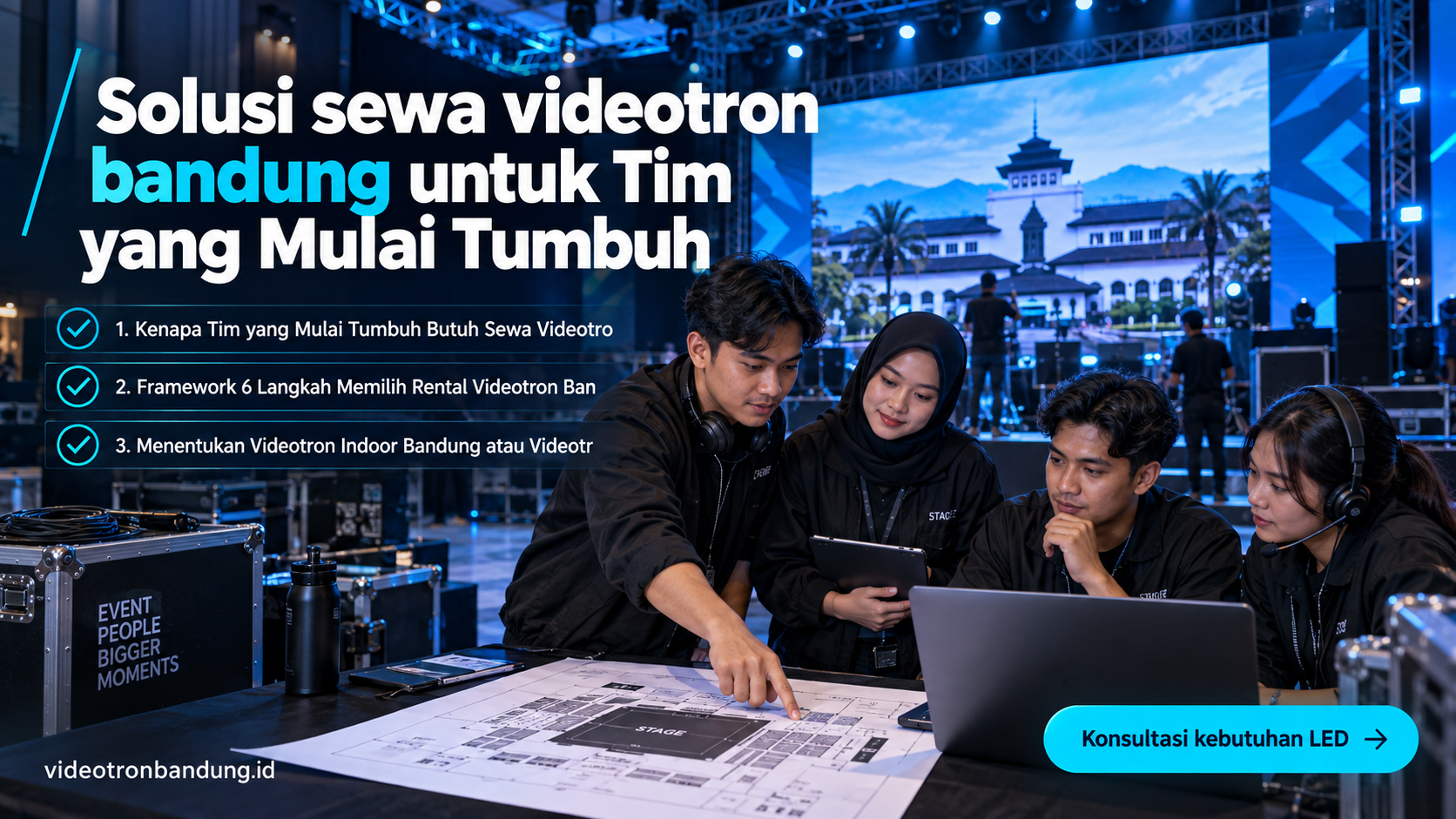 Solusi sewa videotron bandung untuk Tim yang Mulai Tumbuh