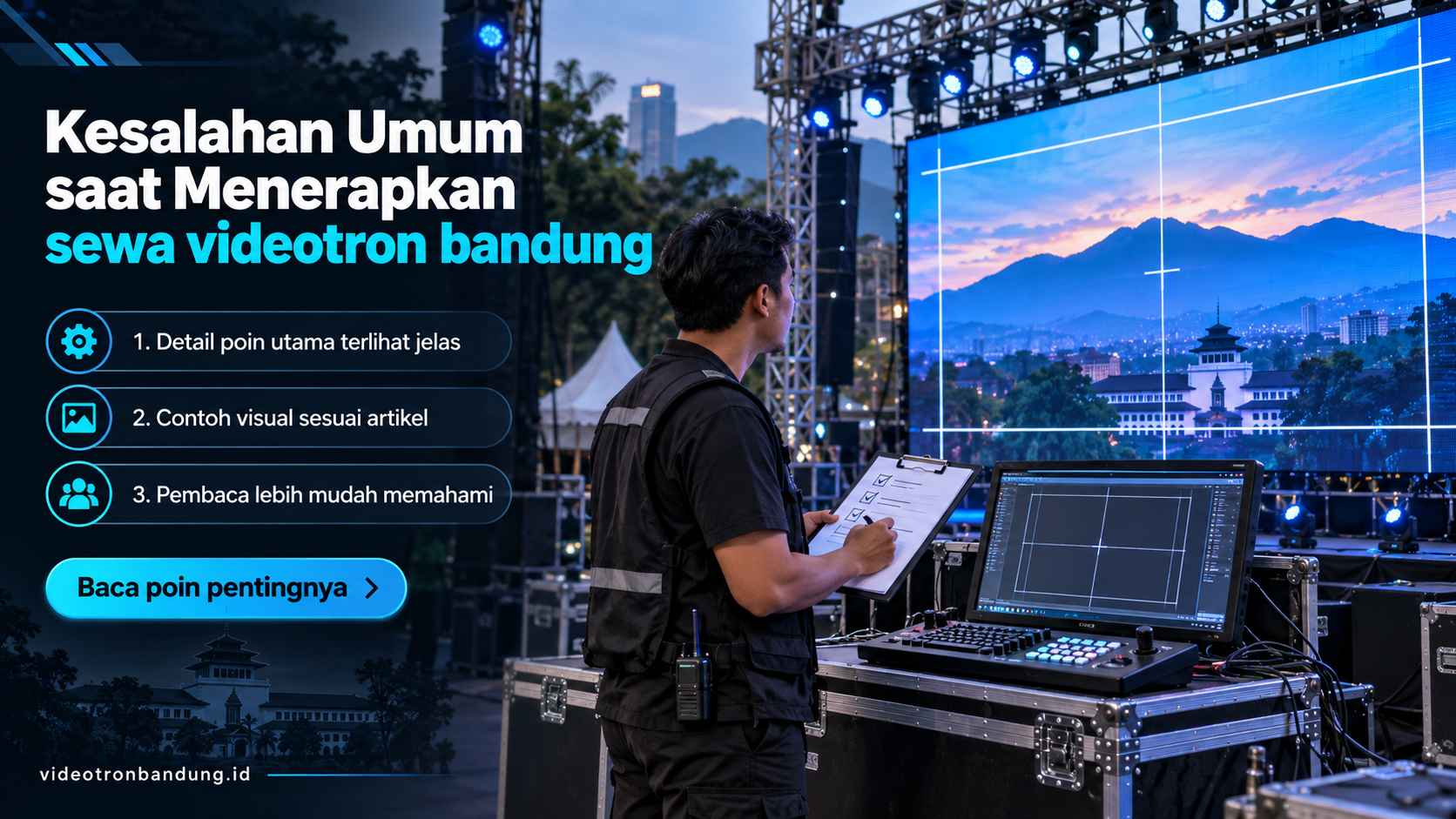 Ilustrasi Kesalahan Umum saat Menerapkan sewa videotron bandung