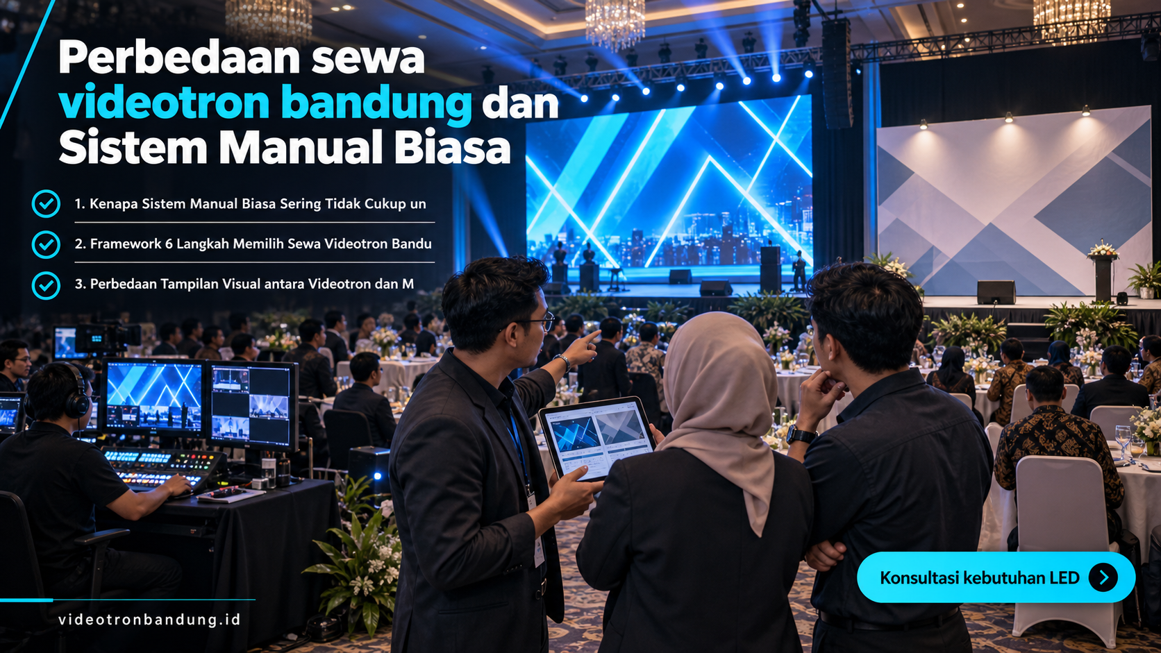 Perbedaan sewa videotron bandung dan Sistem Manual Biasa