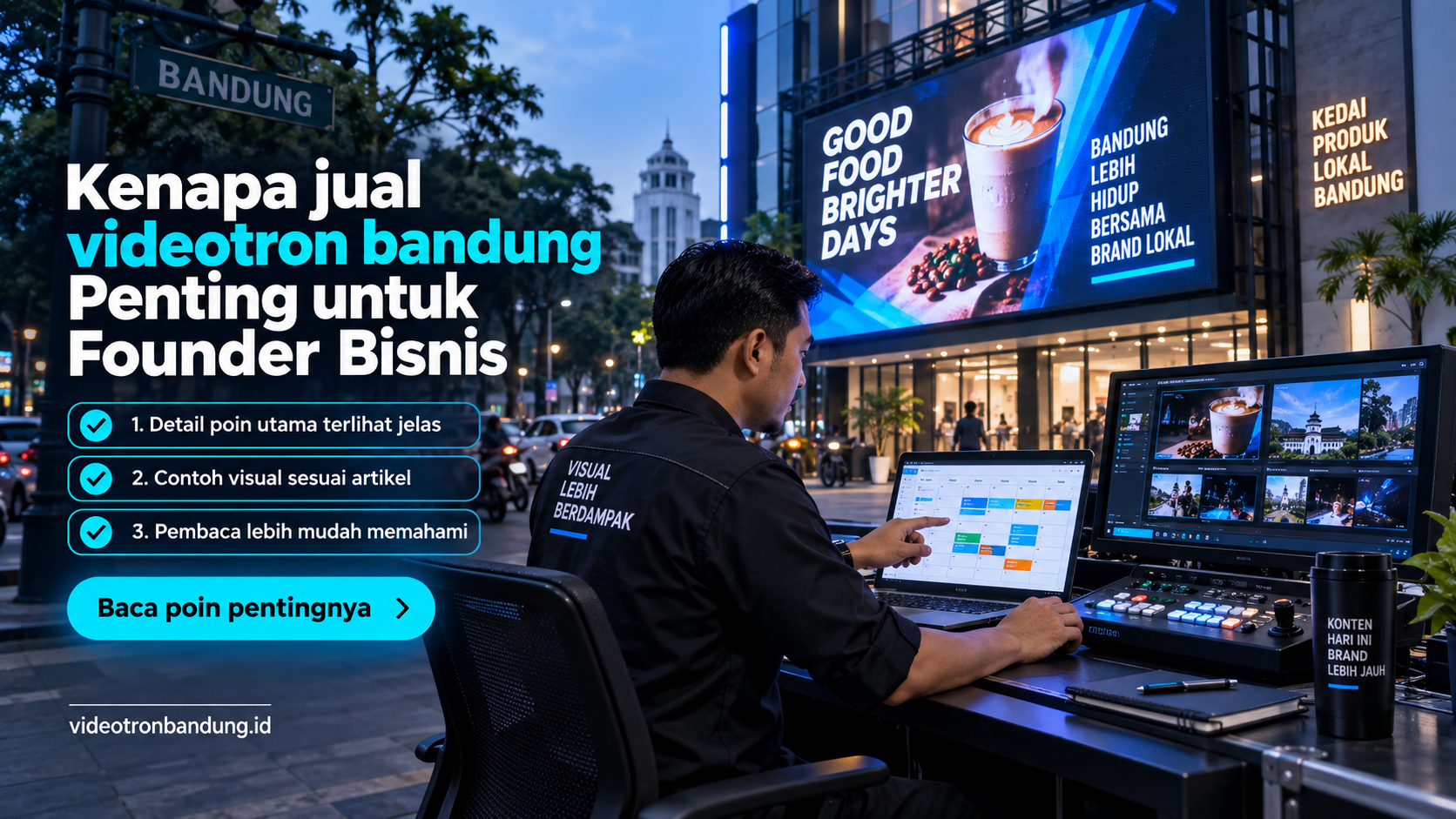 Ilustrasi sewa videotron bandung - Kenapa jual videotron bandung Penting untuk Founder Bisnis