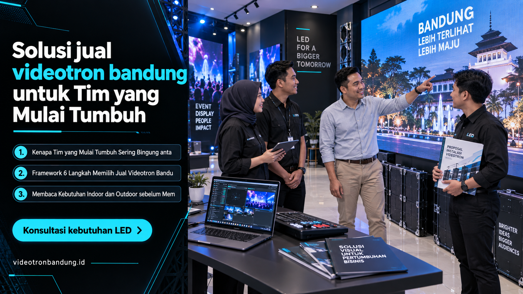 sewa videotron bandung - Solusi jual videotron bandung untuk Tim yang Mulai Tumbuh