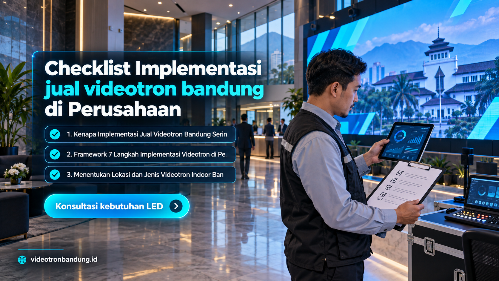 sewa videotron bandung - Checklist Implementasi jual videotron bandung di Perusahaan