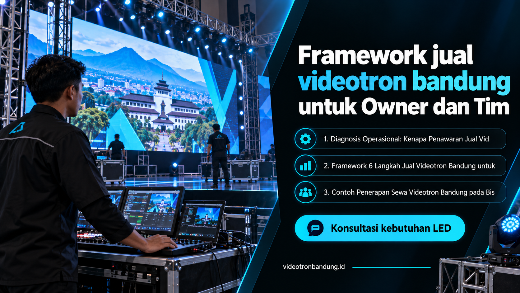 sewa videotron bandung - Framework jual videotron bandung untuk Owner dan Tim