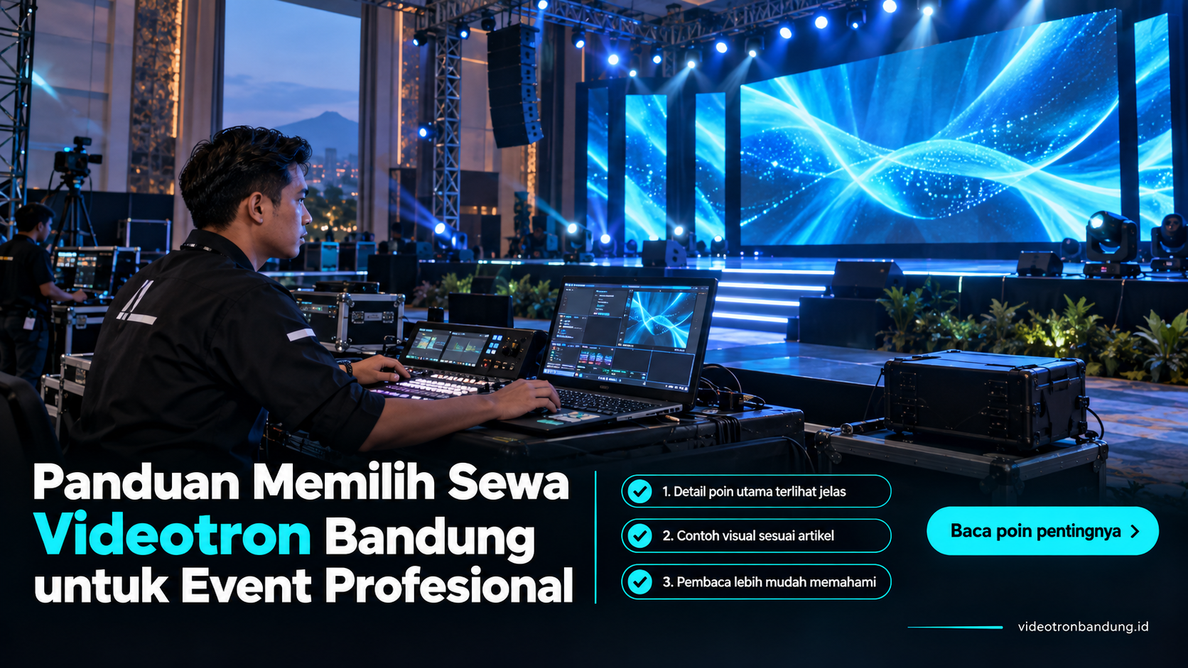Ilustrasi Panduan Memilih Sewa Videotron Bandung untuk Event Profesional