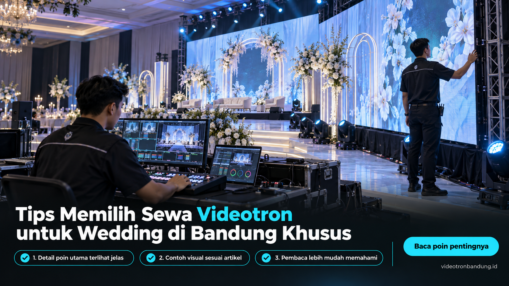 Ilustrasi sewa videotron bandung - Tips Memilih Sewa Videotron untuk Wedding di Bandung Khusus