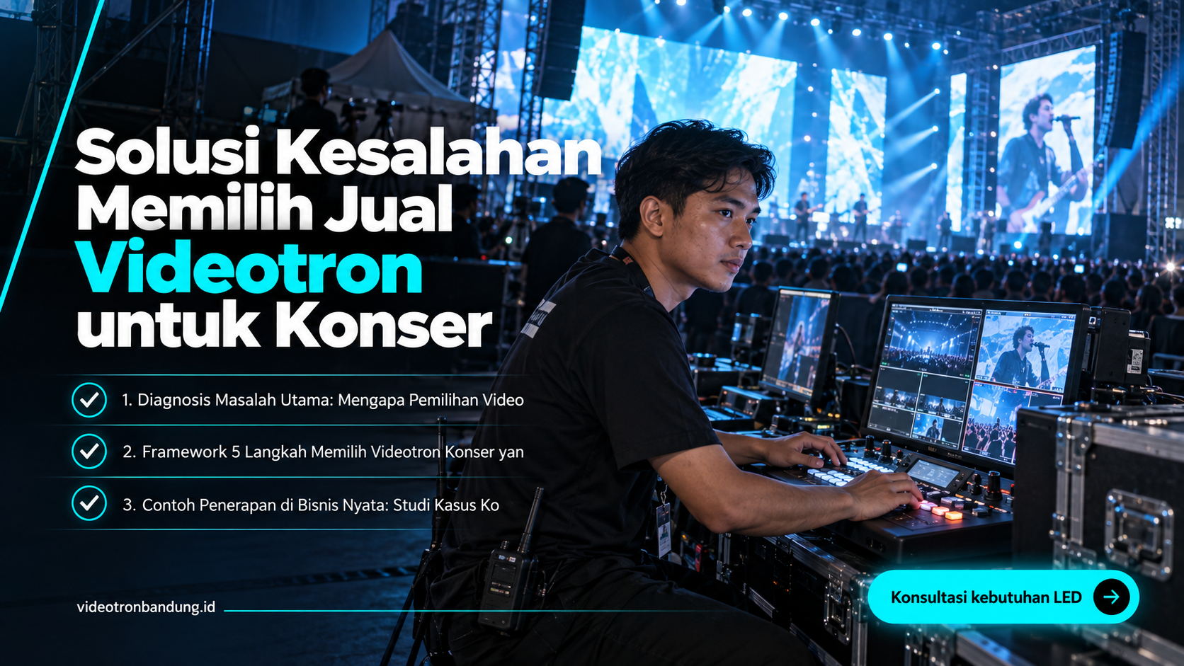 sewa videotron bandung - Solusi Kesalahan Memilih Jual Videotron untuk Konser