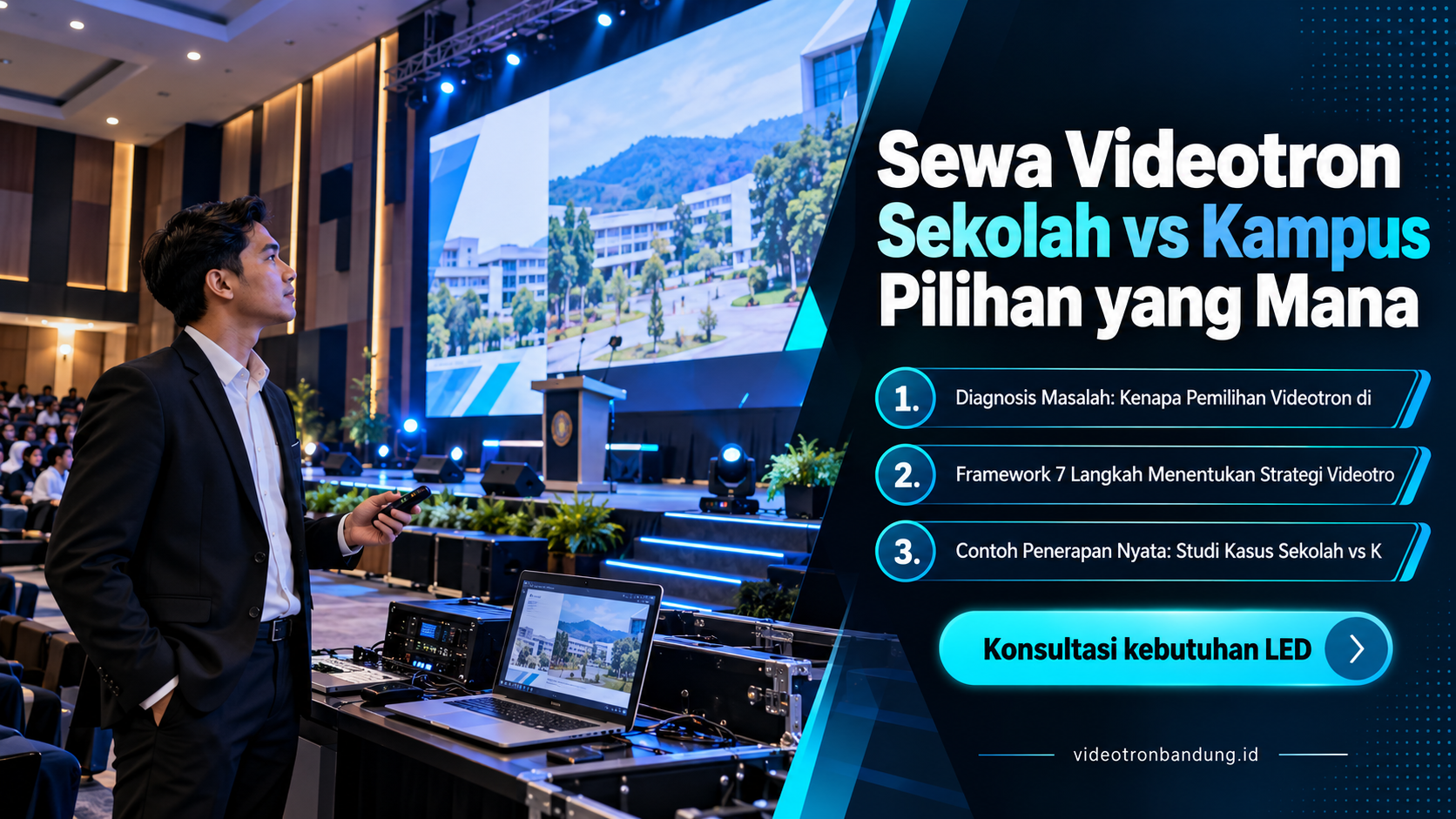 Sewa Videotron Sekolah vs Kampus Pilihan yang Mana