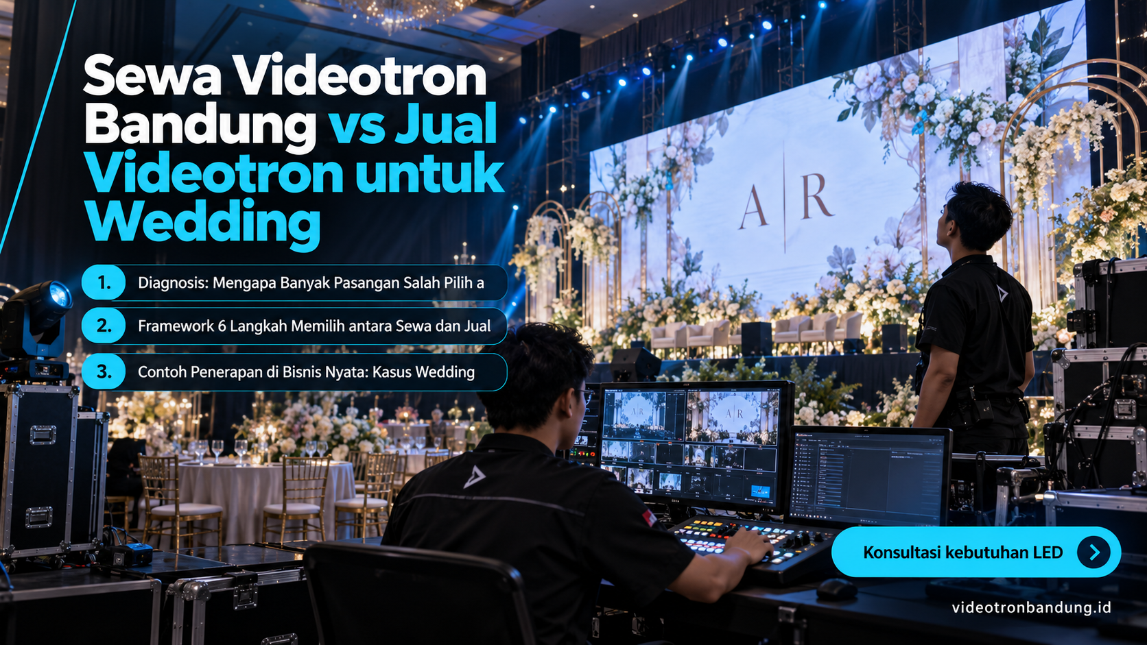 Sewa Videotron Bandung vs Jual Videotron untuk Wedding