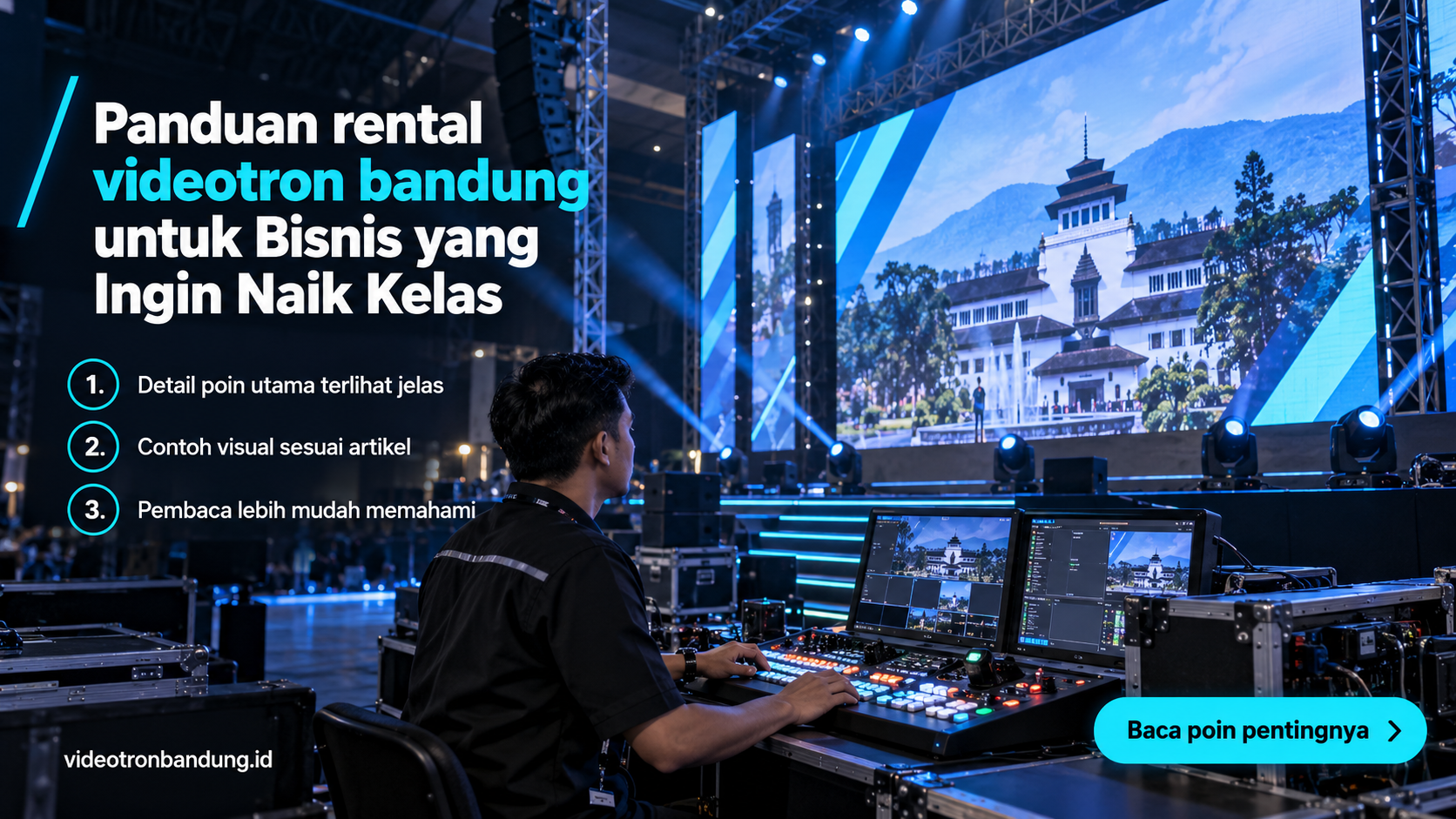 Ilustrasi sewa videotron bandung - Panduan rental videotron bandung untuk Bisnis yang Ingin Naik Kelas